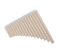 HETHLIF Pan Flute, C Key Pan Pipes Instrument for Children Adults Flute C Key with Cardboard Carrying Bag Beginners Teaching Staff (Beige)