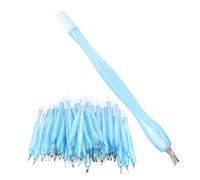 HETHLIF Skin Cuticle Trimmer Dual Tipped Nail Cuticle Pusher, 50pcs Nail Cleaner for Dead Skin Removal, V-Shaped Trimming Tools, with Safe and Efficient Design