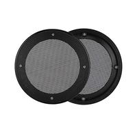 HETHLIF Speaker Cover, Speaker Cover Car Grille Protective Decoration 2Pcs 4inch for Loudspeaker (black+black)
