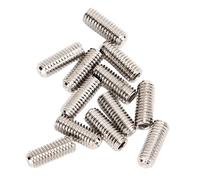 HETHLIF Split Bass Bridge Screw, Screws For Electric Guitar Accessories Guitar Kit With a Total of 12 Pieces Included 12 Pcs Metal Saddle Height For Stable Performance and (Silver)