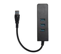 HETHLIF USB To Ethernet Adapter, Ethernet Adapter For Laptop Converter DM-HE27 RTL8153 USB 3.0 with 3 Port .0 HUB To RJ45 Drive
