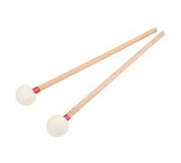 HETHLIF Xylophone Mallets, Timpani Mallets Drum Wooden Handle Non Slip Instrument Accessory Set 2Pcs for Playing (Red)