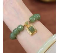 Hetian Jade Such as Japanese Hand String Female Ins Style Niche Design Retro Hetian Jade Pendant Bracelet Valentine's Day Birthday Gift Light Luxury Temperament Hand Decoration