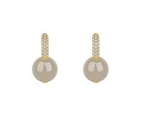 Hetian Jade Zircon S Drop Earrings Long Dangle Earrings For Women - Luxury Ball Dangly Earrings, Threader Earrings For Teen Girls Lady Birthday Party Valentine'S Day Dan