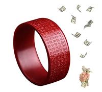HETICA Cinnabar Feng Shui Ring for Men Women, Attracting Wealth and Good Luck, Money Amulet, Mother's Day Gifts, US 9, cinnabar, No Gemstone