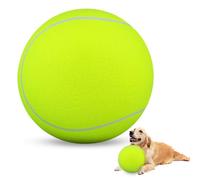 HETOO Giant Tennis Ball for Dogs: 9.5 inch Large Dog Toys- Outdoor Herding Dog Toys Balls- Big Dog Tennis Ball for Small Medium Large Dogs- Pet Toys Birthday Gift- Yellow
