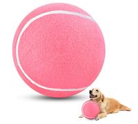 HETOO Large Dog Tennis Balls: 9.5 inch Pink Dog Toys- Giant Big Outdoor Dog Toys Balls- Dog Tennis Ball Toys for Small Medium Large Dogs- Pet Toys Birthday Gift