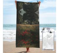 HETPLKD A Patch of Red Flowers Bath Towel Super Absorbent Quick Dry Bathroom Towel Sand Free Microfiber Beach Towels for Bathroom, Gym, Spa and Hotel Towel 31.5"x63"