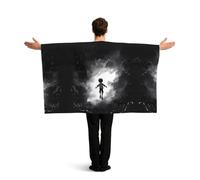 HETPLKD Flying in the Air Flag Cape with Sleeves for Adults, Wearable Flag Cloak Lightweight Body Flag Cloak Outfits Costume Accessories for Party Favors Celebrations