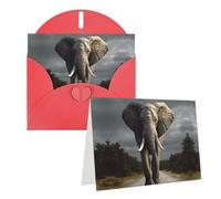 HETPLKD Thinkingofyoucardwithenvelopes3d Elephant4x6weddingthankyoucards | Personalized Greeting Cards For Holiday, Wedding Thank You Cards For Women Men, Notecards Blank For Various Occasions
