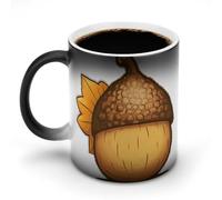HETPLSD 11oz Color Changing Mug Cartoon Acorn Coffee Mugs | Magic Ceramic Mug Heat Sensitive Coffee Mugs for Coffee & Tea, Novelty Tea Cup Gift for Mom, Birthday, Christmas, Halloween