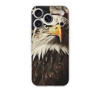 HETPLSD Bald Eagle Flag Veterans Phone 17 - Shockproof Slim TPU Phone Cover with Anti-Yellowing | Wireless Charging Compatible | Aesthetic Design for Women Men