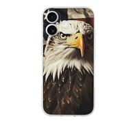 HETPLSD Bald Eagle Flag Veterans Phone 17 - Shockproof Slim TPU Phone Cover with Anti-Yellowing | Wireless Charging Compatible | Aesthetic Design for Women Men