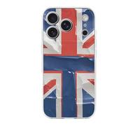 HETPLSD British Flag Phone 17 - Shockproof Slim TPU Phone Cover with Anti-Yellowing | Wireless Charging Compatible | Aesthetic Design for Women Men