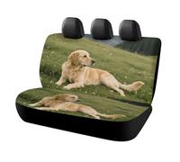 HETPLSD Dog on The Prairie Car Seat Covers for Back Seats, Universal Fit Rear Seats Protector Easy to Install, Durable Back Seat Cover for Cars, SUVs, Sedans, Trucks