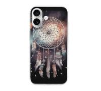 HETPLSD Dream Catcher and Stars Phone 16 Case, Slim Fit Scratch-Resistant TPU Cover | Ultra-Thin Protective Shell for iPhone 16, Anti-Yellowing Design for Women Men