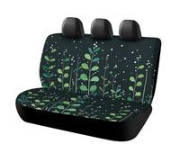 HETPLSD Green Plant Plane Car Seat Covers for Back Seats, Universal Fit Rear Seats Protector Easy to Install, Durable Back Seat Cover for Cars, SUVs, Sedans, Trucks