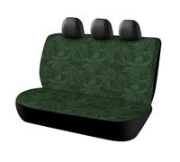 HETPLSD Hunter Green Floral Petals Pattern Car Seat Covers for Back Seats, Universal Fit Rear Seats Protector Easy to Install, Durable Back Seat Cover for Cars, SUVs, Sedans, Trucks