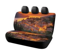 HETPLSD Italian Sunset Car Seat Covers for Back Seats, Universal Fit Rear Seats Protector Easy to Install, Durable Back Seat Cover for Cars, SUVs, Sedans, Trucks