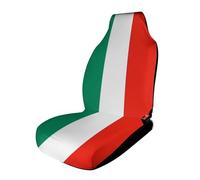HETPLSD Italy Flag Car Seat Covers 1PCS, Universal Front Car Seat Covers for Easy Installation, Elastic Breathable Auto Front Seats Protector for Cars, SUV, Sedan
