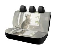 HETPLSD Leaves Outside The Window Car Seat Covers for Back Seats, Universal Fit Rear Seats Protector Easy to Install, Durable Back Seat Cover for Cars, SUVs, Sedans, Trucks
