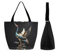 HETPLSD Mechanical Crane Tote Bag, Stylish Women's Handbags Large Capacity, Durable Oxford Grocery Bag for Work, Shopping