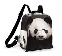 HETPLSD Mini Backpack Purse for Women - Cute Black And White Panda Daypack Waterproof Oxford Small Backpack Lightweight Shoulder Bag Casual Rucksack for Shopping, Travel, Work, Hiking