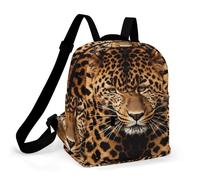 HETPLSD Mini Backpack Purse for Women - Depict A Leopard Daypack Waterproof Oxford Small Backpack Lightweight Shoulder Bag Casual Rucksack for Shopping, Travel, Work, Hiking