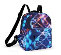 HETPLSD Mini Backpack Purse for Women - DNA Genetic Helix Daypack Waterproof Oxford Small Backpack Lightweight Shoulder Bag Casual Rucksack for Shopping, Travel, Work, Hiking