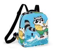 HETPLSD Mini Backpack Purse for Women - Funny Raccoon Daypack Waterproof Oxford Small Backpack Lightweight Shoulder Bag Casual Rucksack for Shopping, Travel, Work, Hiking