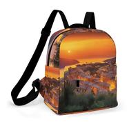 HETPLSD Mini Backpack Purse for Women - Italian Sunset Daypack Waterproof Oxford Small Backpack Lightweight Shoulder Bag Casual Rucksack for Shopping, Travel, Work, Hiking