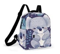 HETPLSD Mini Backpack Purse for Women - Lovely Koala Daypack Waterproof Oxford Small Backpack Lightweight Shoulder Bag Casual Rucksack for Shopping, Travel, Work, Hiking