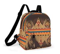 HETPLSD Mini Backpack Purse for Women - Native American Daypack Waterproof Oxford Small Backpack Lightweight Shoulder Bag Casual Rucksack for Shopping, Travel, Work, Hiking