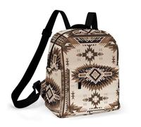 HETPLSD Mini Backpack Purse for Women - Native American Daypack Waterproof Oxford Small Backpack Lightweight Shoulder Bag Casual Rucksack for Shopping, Travel, Work, Hiking