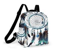 HETPLSD Mini Backpack Purse for Women - Native American Dream Catcher Daypack Waterproof Oxford Small Backpack Lightweight Shoulder Bag Casual Rucksack for Shopping, Travel, Work, Hiking