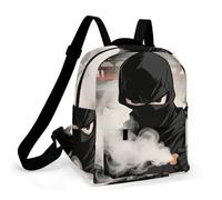 HETPLSD Mini Backpack Purse for Women - Smoke Stealth Daypack Waterproof Oxford Small Backpack Lightweight Shoulder Bag Casual Rucksack for Shopping, Travel, Work, Hiking