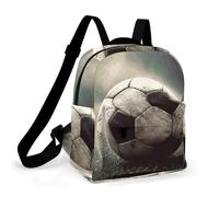 HETPLSD Mini Backpack Purse for Women - Sport Soccer Daypack Waterproof Oxford Small Backpack Lightweight Shoulder Bag Casual Rucksack for Shopping, Travel, Work, Hiking