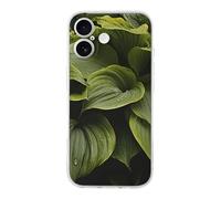 HETPLSD Moist Hosta Leaves Phone 17 - Shockproof Slim TPU Phone Cover with Anti-Yellowing | Wireless Charging Compatible | Aesthetic Design for Women Men