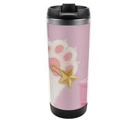 HETPLSD Stainless Steel Tumbler 13 Oz, Double Wall Insulated Water Bottle with Lid, BPA-Free & Leakproof, Cat's Paw Holds A Pin Mug for Car, Office, Travel, Gym - Easy Clean