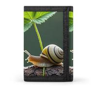 HETPLSD Strawberry Snail Wallet, Unisex Tri-Fold Wallet with Card Slots & Keychain, Lightweight & Minimalist Wallets for Travel, Daily Use, Gifts
