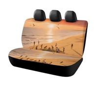 HETPLSD Sunset Beach Car Seat Covers for Back Seats, Universal Fit Rear Seats Protector Easy to Install, Durable Back Seat Cover for Cars, SUVs, Sedans, Trucks