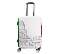 HETPLSD Travel Luggage Cover for Suitcase Protection, Fits 18-32 Inch - Durable Elastic Luggage Protector, Roman Colosseum Italian Flag Suitcase Cover for Travel, Scratch & Dirt Resistant, style, M