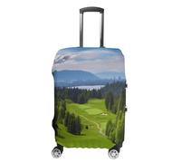 HETPLSD Travel Luggage Cover for Suitcase Protection, Fits 18-32 Inch - Durable Elastic Luggage Protector, Vancouver Golf Course Suitcase Cover for Travel, Scratch & Dirt Resistant, style, XL