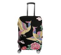 HETPLSD Travel Luggage Cover for Suitcase Protection, Fits 18-32 Inch - Durable Elastic Luggage Protector, Two Phoenixes Suitcase Cover for Travel, Scratch & Dirt Resistant, style, Small, Classic