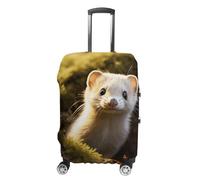 HETPLSD Travel Luggage Cover for Suitcase Protection, Fits 18-32 Inch - Durable Elastic Luggage Protector, Cute Weasel Suitcase Cover for Travel, Scratch & Dirt Resistant, style, L, Classic