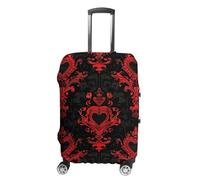 HETPLSD Travel Luggage Cover for Suitcase Protection, Fits 18-32 Inch - Durable Elastic Luggage Protector, Many Hearts Pattern Suitcase Cover for Travel, Scratch & Dirt Resistant, style, L, Classic