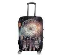 HETPLSD Travel Luggage Cover for Suitcase Protection, Fits 18-32 Inch - Durable Elastic Luggage Protector, Dream Catcher And Stars Suitcase Cover for Travel, Scratch & Dirt Resistant, style, M