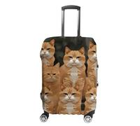 HETPLSD Travel Luggage Cover for Suitcase Protection, Fits 18-32 Inch - Durable Elastic Luggage Protector, Orange Cats Suitcase Cover for Travel, Scratch & Dirt Resistant, style, XL, Classic