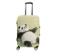 HETPLSD Travel Luggage Cover for Suitcase Protection, Fits 18-32 Inch - Durable Elastic Luggage Protector, Panda Lying on The Lawn Suitcase Cover for Travel, Scratch & Dirt Resistant, style, L