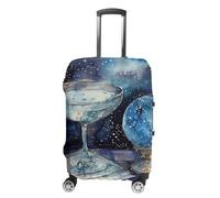 HETPLSD Travel Luggage Cover for Suitcase Protection, Fits 18-32 Inch - Durable Elastic Luggage Protector, Blue Snowball Painting Suitcase Cover for Travel, Scratch & Dirt Resistant, style, XL